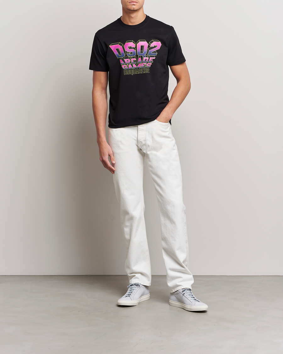 Herre | T-Shirts | Dsquared2 | Cool Fit Logo Tee Black