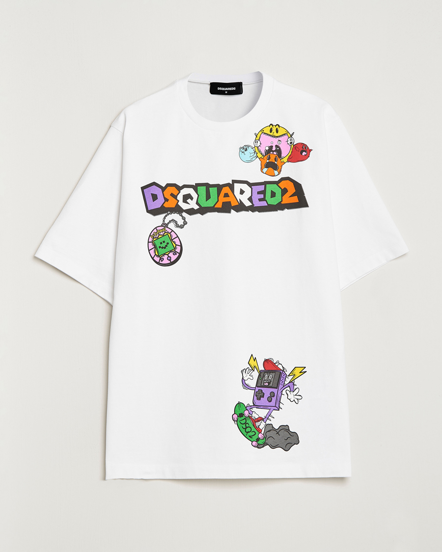 Herre | T-Shirts | Dsquared2 | Heavy Skater Tee White