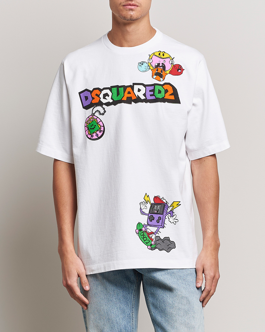 Herr | T-Shirts | Dsquared2 | Heavy Skater Tee White