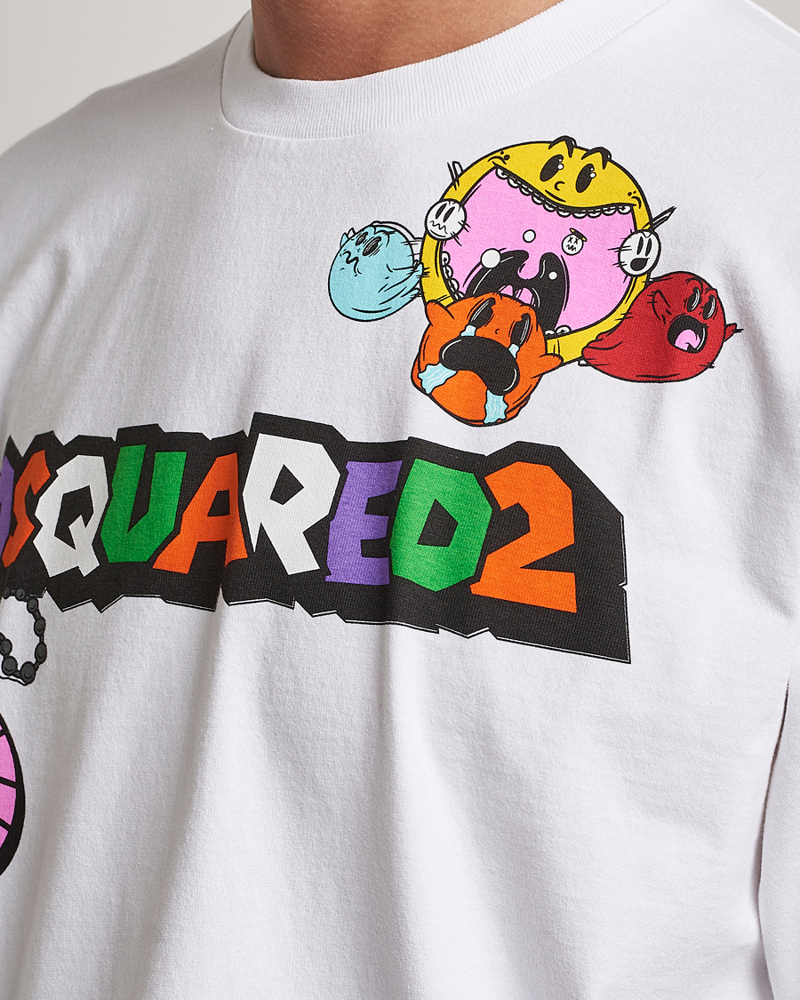 Herre | T-Shirts | Dsquared2 | Heavy Skater Tee White