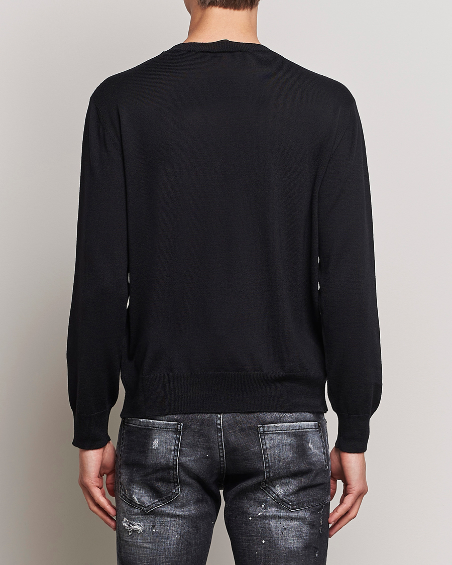 Herre | Gensere | Dsquared2 | D2 Leaf Knitted Sweatshirt Black