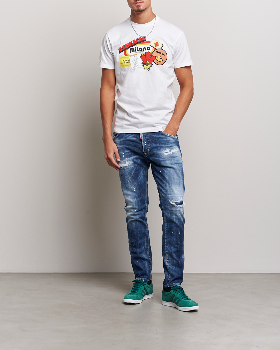 Herre | Jeans | Dsquared2 | Skater Jeans Light Blue Wash