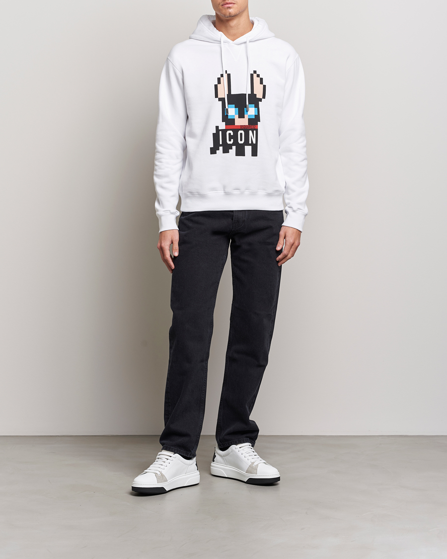 Herre | Gensere | Dsquared2 | Cool Fit Ciro Hoodie White