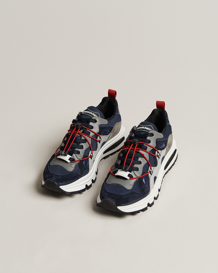 Herre | Dsquared2 DS2 Running Sneaker Blue/Grey | Dsquared2 | DS2 Running Sneaker Blue/Grey