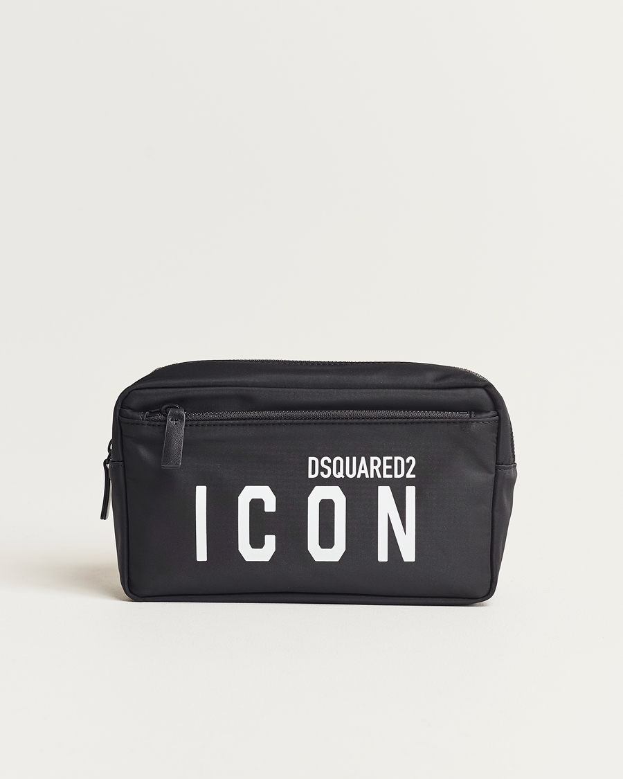 Herre | Dsquared2 Icon Nylon Washbag Black | Dsquared2 | Icon Nylon Washbag Black