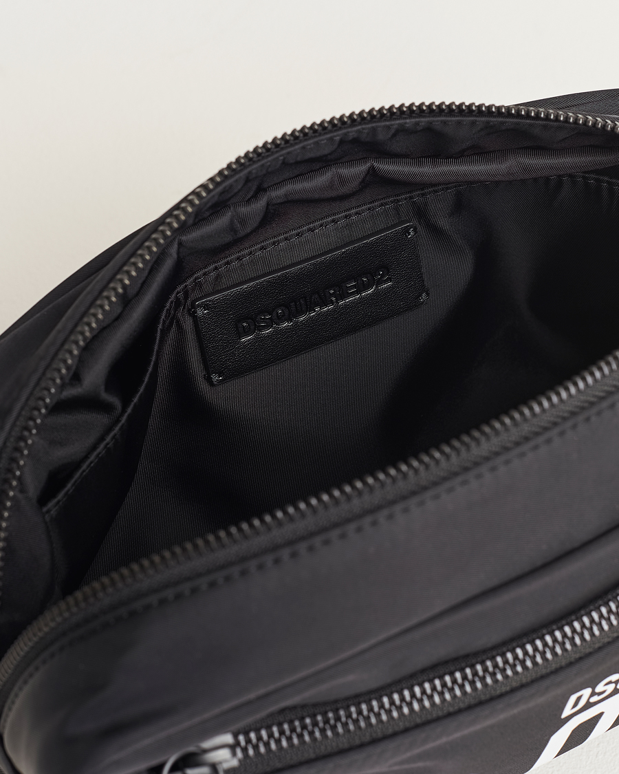 Herre | Dsquared2 Icon Nylon Washbag Black | Dsquared2 | Icon Nylon Washbag Black