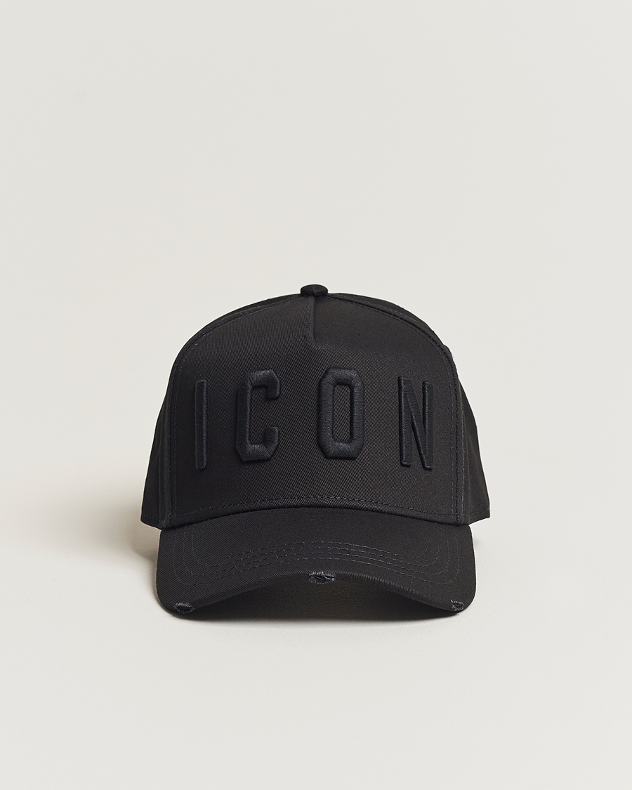 Herre | Dsquared2 Icon Baseball Cap Black/Black | Dsquared2 | Icon Baseball Cap Black/Black