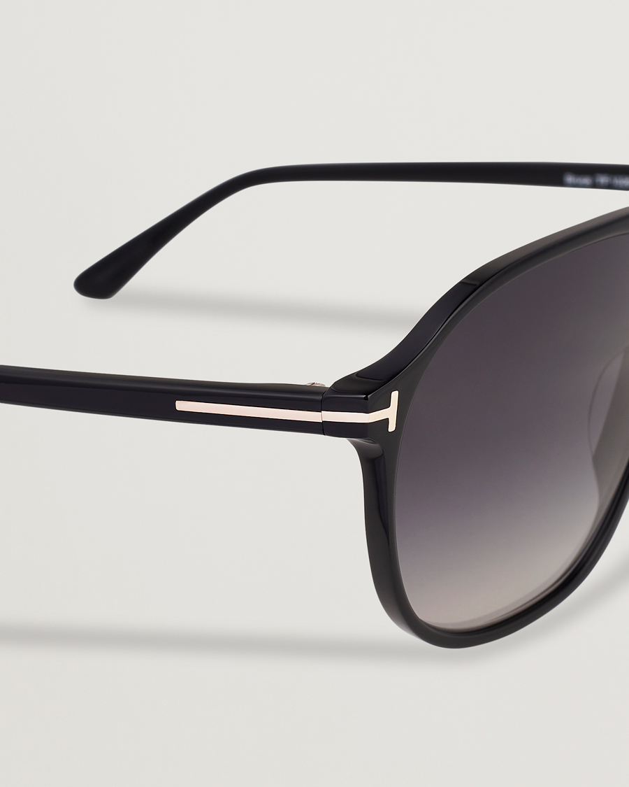 Herre | Solbriller | Tom Ford | Bruce Sunglasses Shiny Black/Gradient Smoke