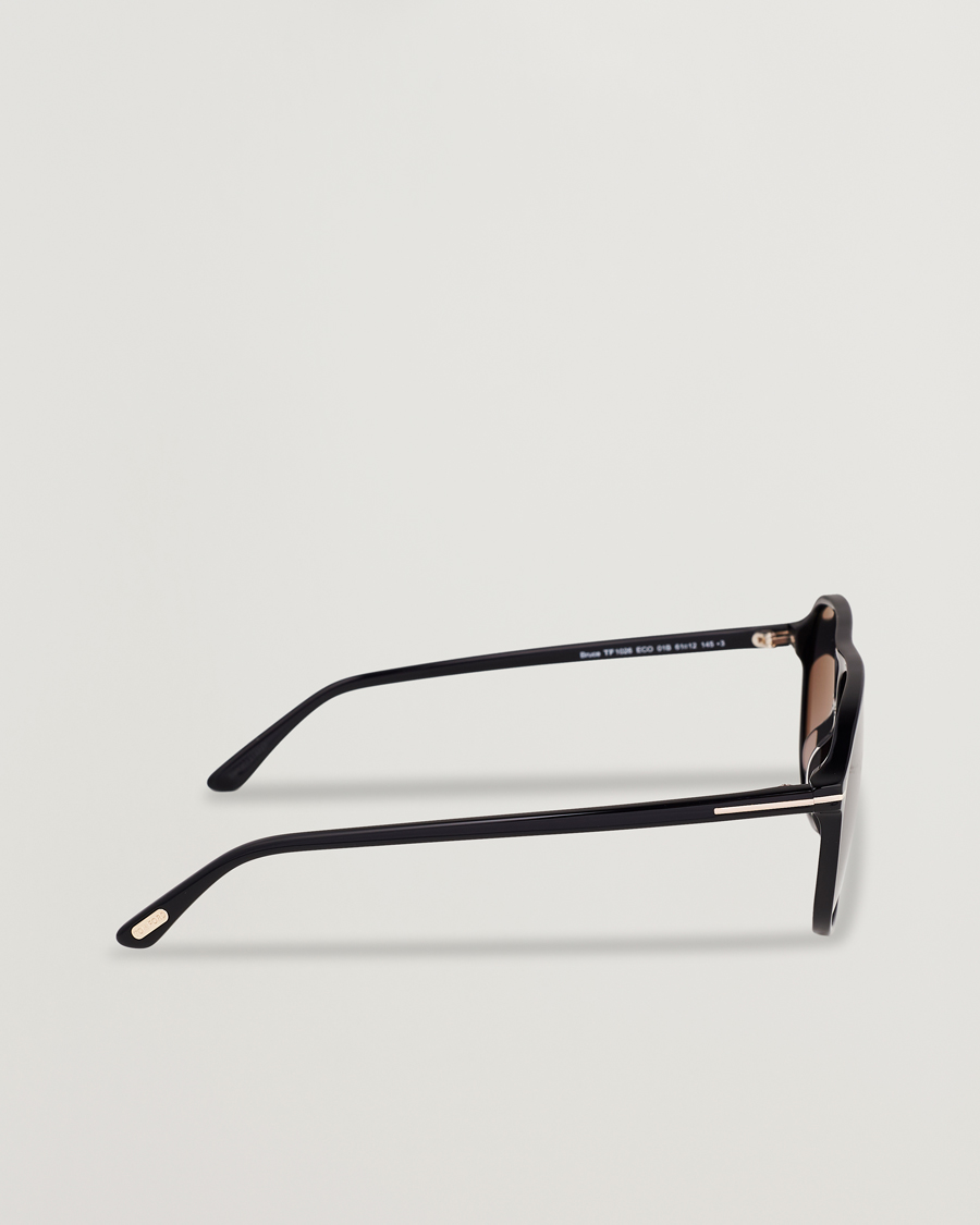 Herre | Solbriller | Tom Ford | Bruce Sunglasses Shiny Black/Gradient Smoke