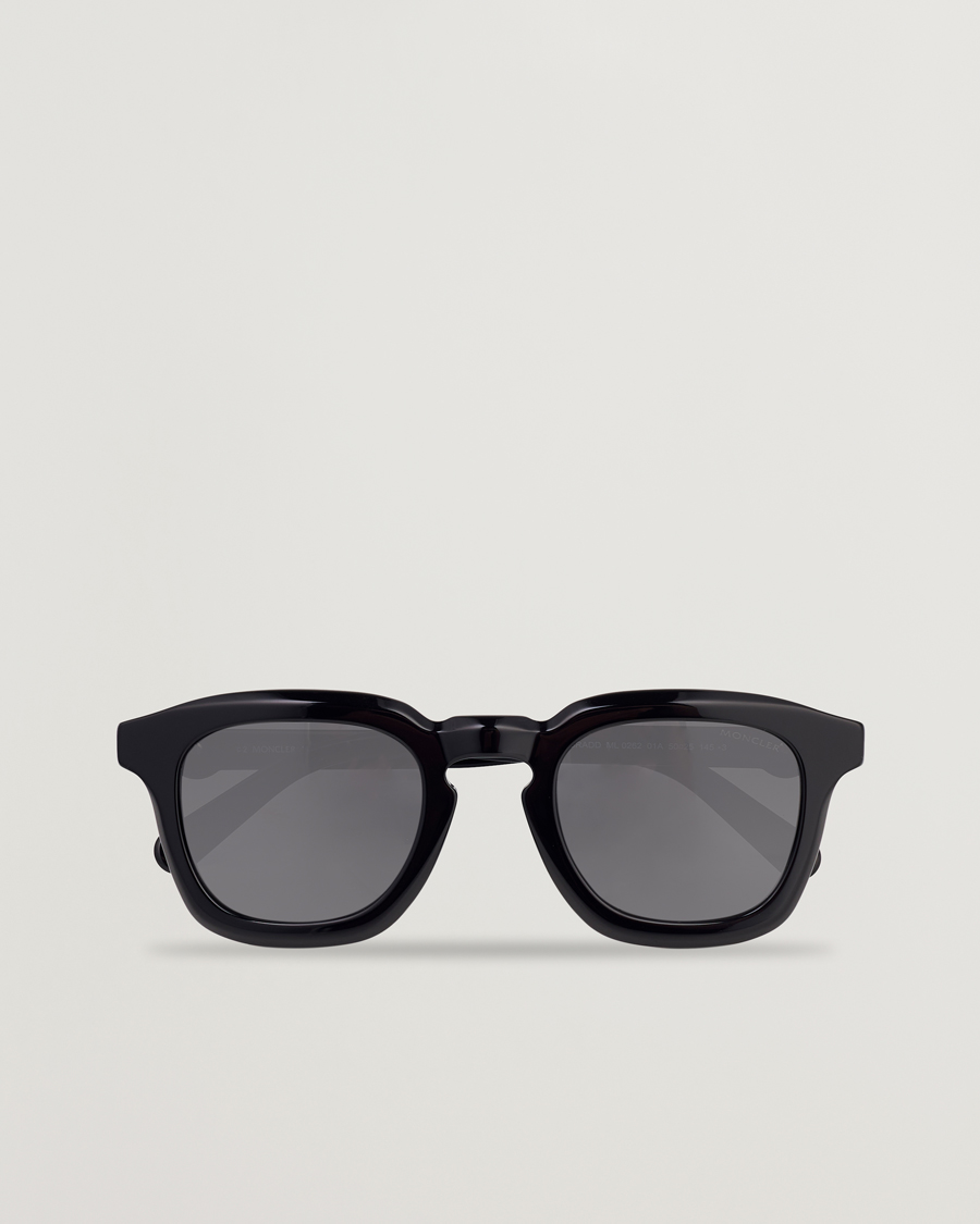 Herre | Moncler Lunettes Gradd Sunglasses Shiny Black/Smoke | Moncler Lunettes | Gradd Sunglasses Shiny Black/Smoke