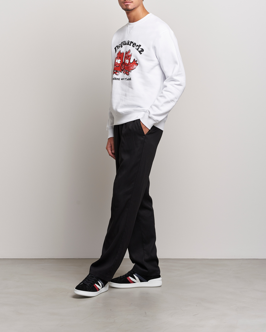 Herre | Gensere | Dsquared2 | Cool Fit Crew Neck Sweatshirt White