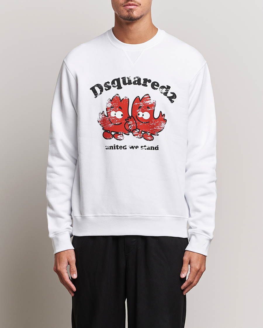 Herre | Gensere | Dsquared2 | Cool Fit Crew Neck Sweatshirt White