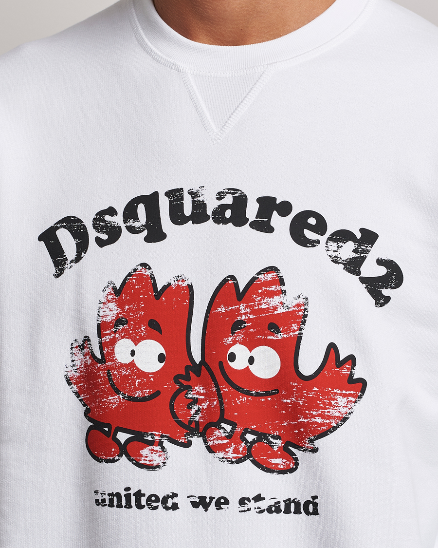 Herre | Gensere | Dsquared2 | Cool Fit Crew Neck Sweatshirt White