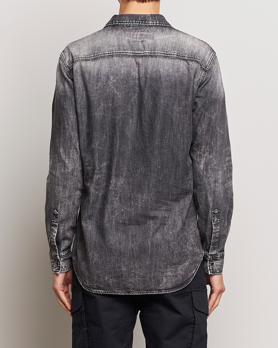 Herre | Skjorter | Dsquared2 | Tab Collar Denim Shirt Washed Grey