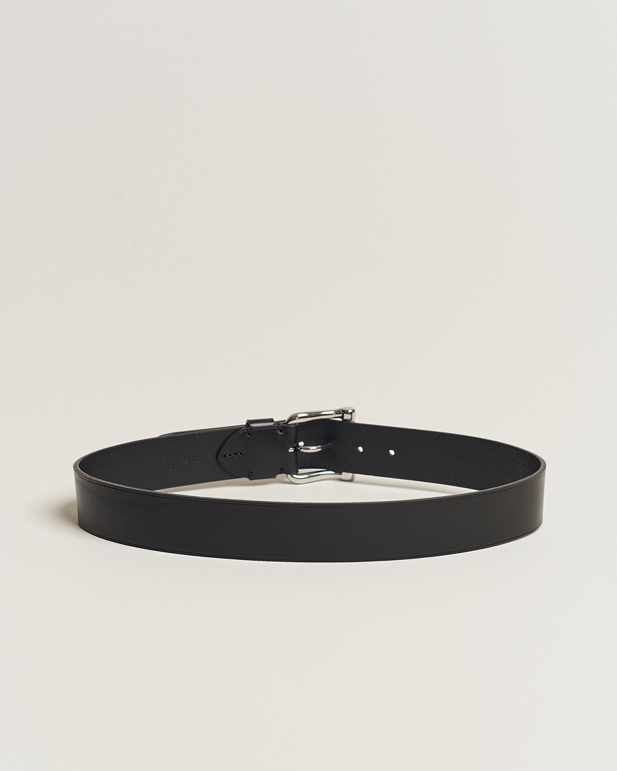 Herre | Ralph Lauren Purple Label | Ralph Lauren Purple Label | Vachetta Roller Belt Black