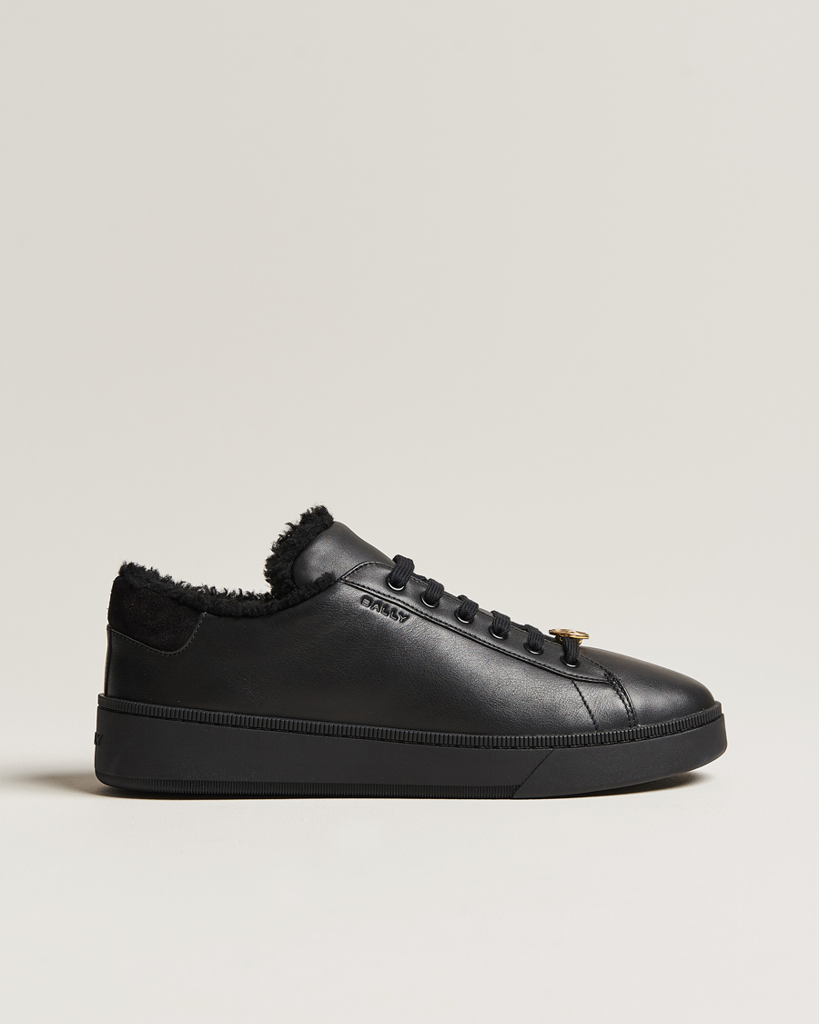 Herre | Svarte sneakers | Bally | Ryver Leather Shearling Sneaker Black