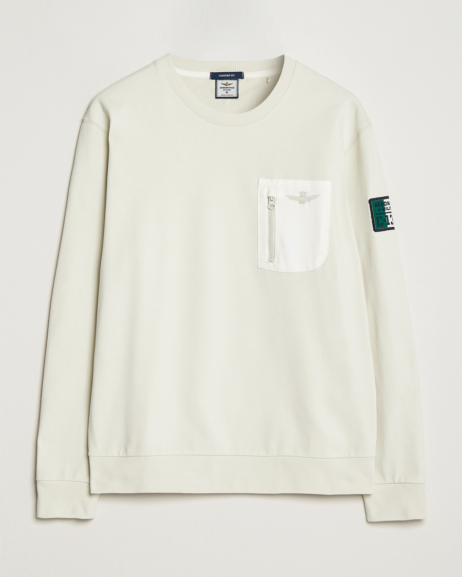 Herre | Gensere | Aeronautica Militare | Felpa Cotton Pocket Sweatshirt Ice Palace
