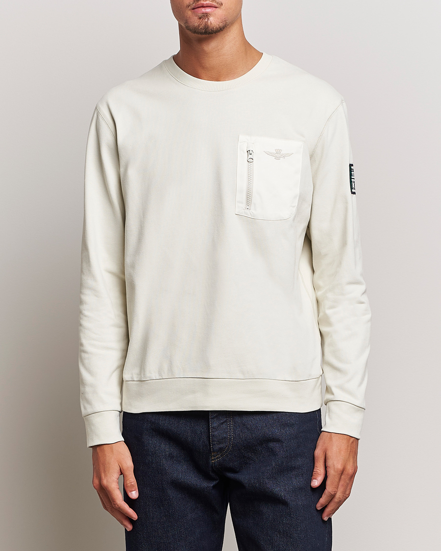 Herre | Gensere | Aeronautica Militare | Felpa Cotton Pocket Sweatshirt Ice Palace