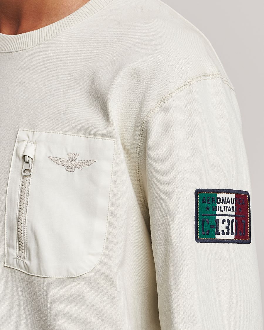Herre | Gensere | Aeronautica Militare | Felpa Cotton Pocket Sweatshirt Ice Palace