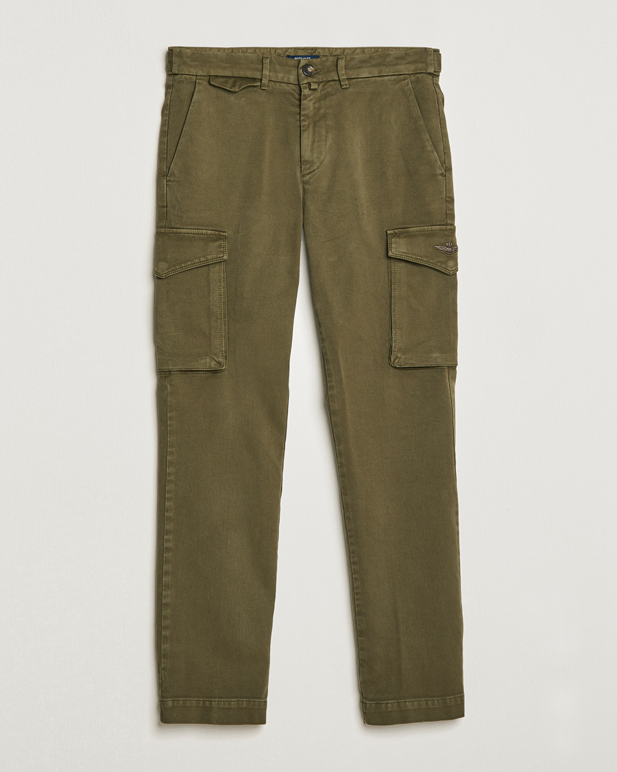 Herre | | Aeronautica Militare | Cotton Cargo Pants Off Green