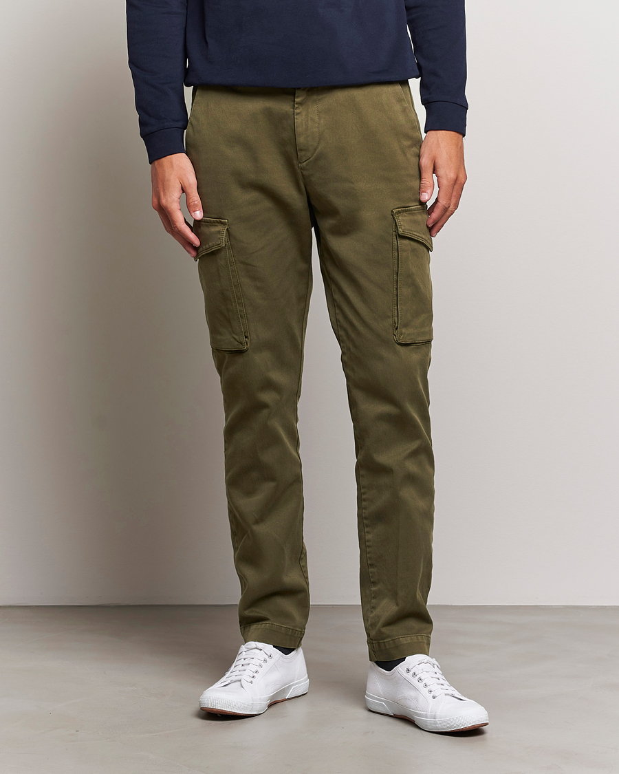 Herre | | Aeronautica Militare | Cotton Cargo Pants Off Green