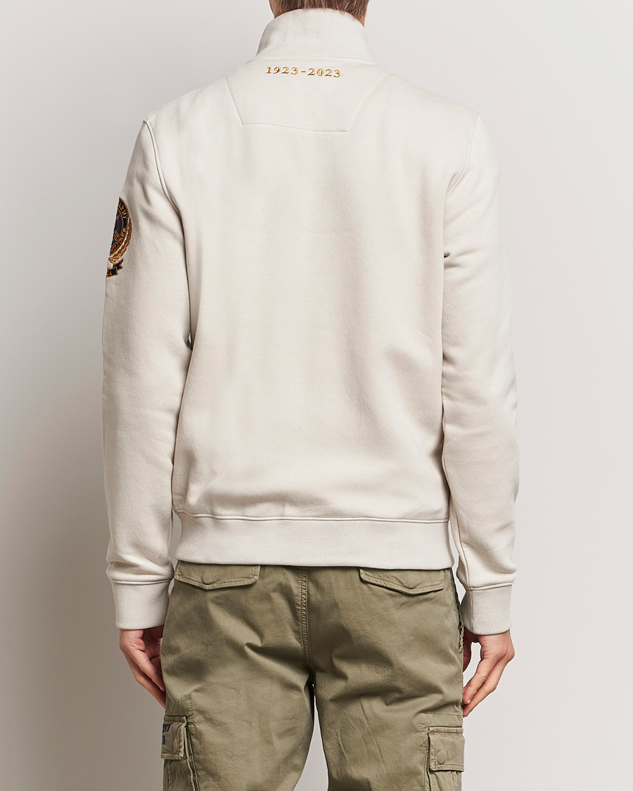 Herre | Gensere | Aeronautica Militare | Felpa Full Zip Sweatshirt Ice White