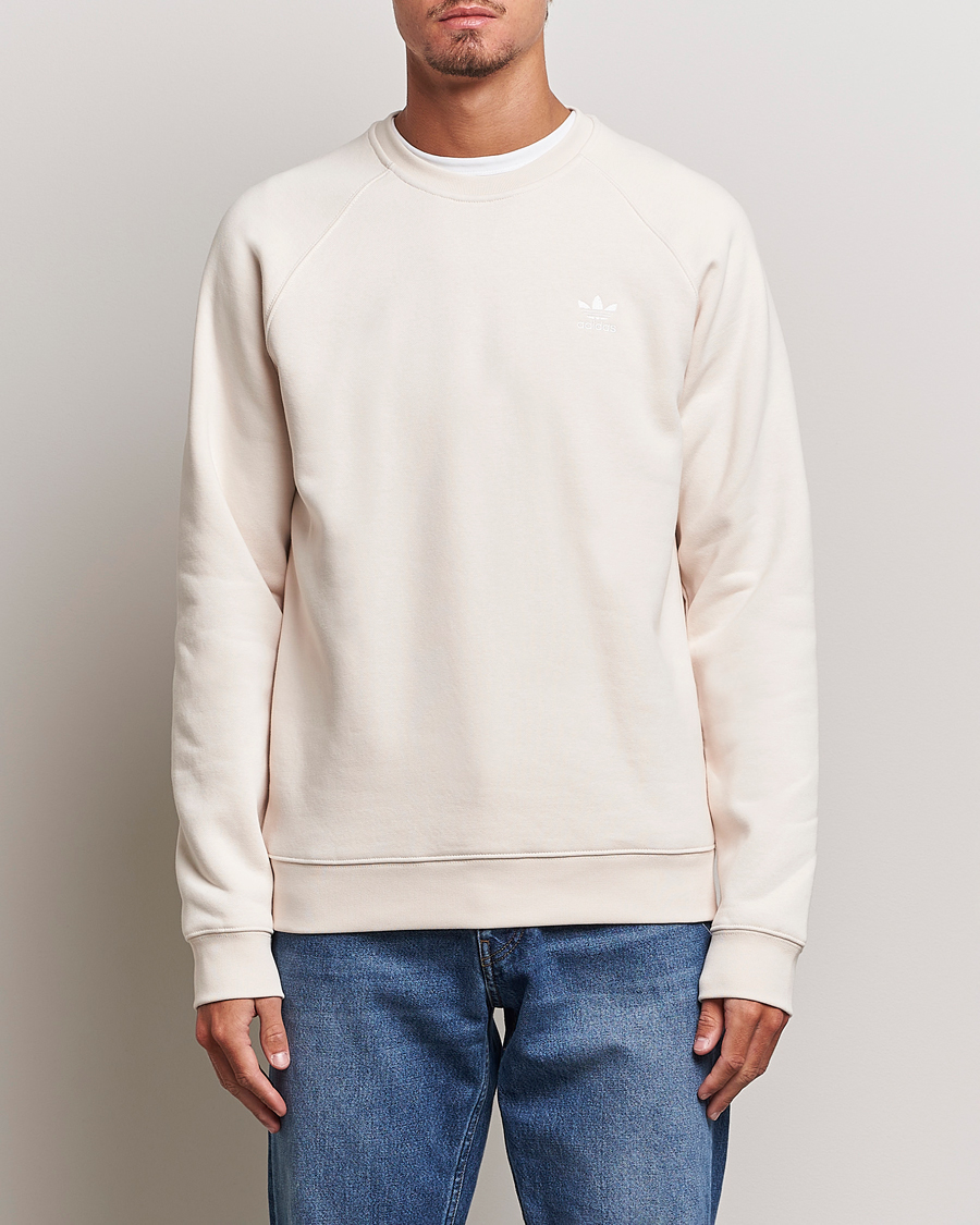 Herre |  | adidas Originals | Essential Crew Neck Sweatshirt Won White