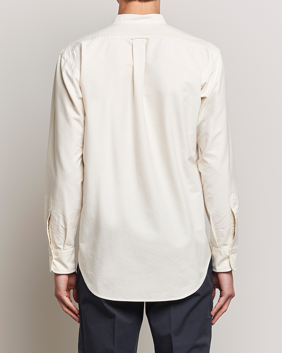 Herre | Skjorter | Kamakura Shirts | Vintage Ivy Band Collar Shirt Beige