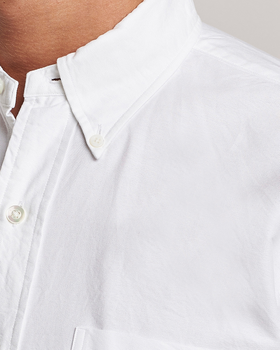 Herre | Skjorter | Kamakura Shirts | Vintage Ivy Oxford Button Down Shirt White