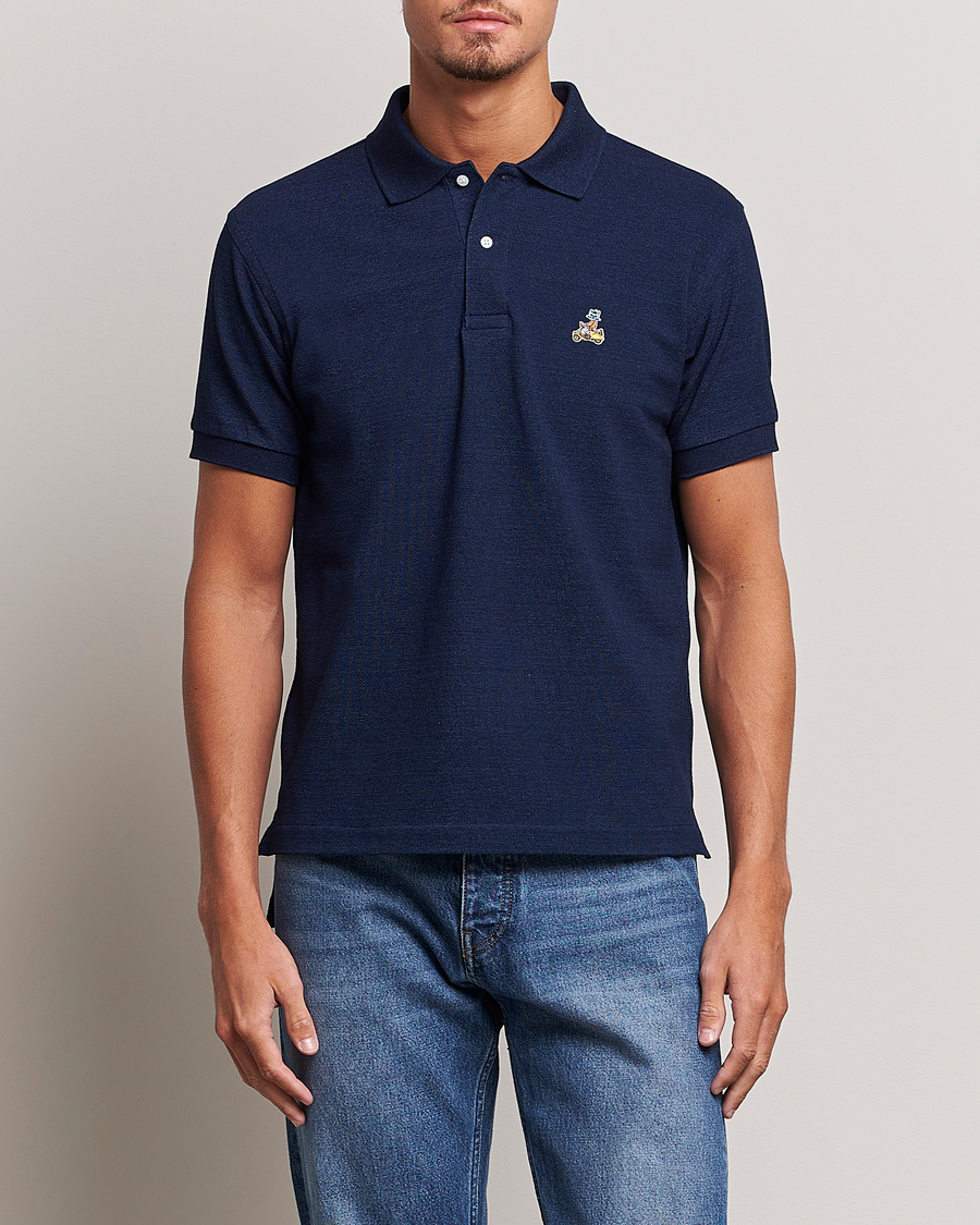 Herre | Pikéer | Kamakura Shirts | Vintage Ivy Short Sleeve Polo Navy