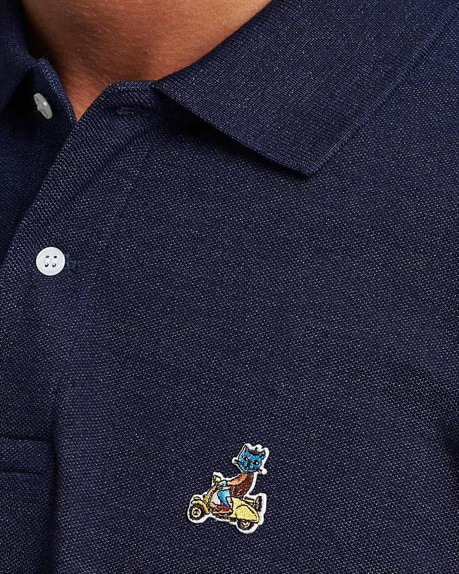 Herre | Pikéer | Kamakura Shirts | Vintage Ivy Short Sleeve Polo Navy