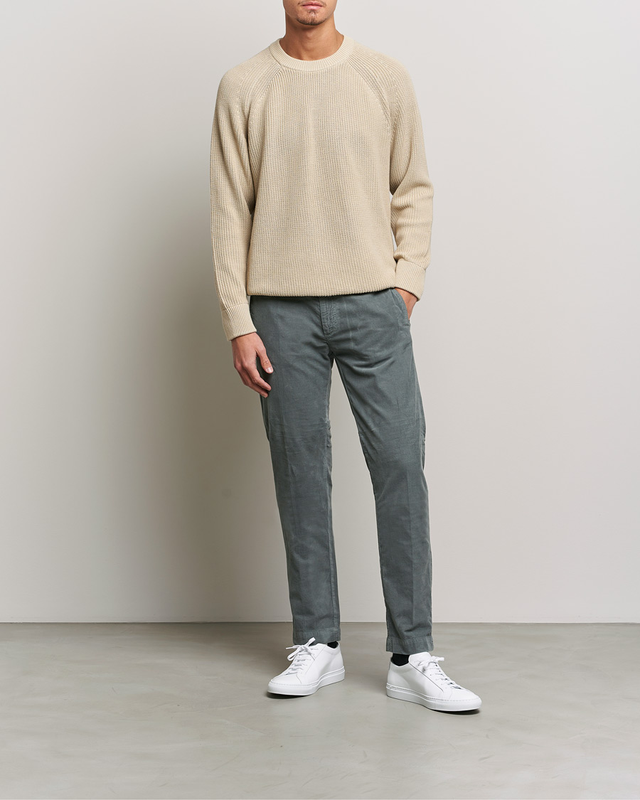 Herre | Bukser | Massimo Alba | Baby Corduroy Trousers Smoke