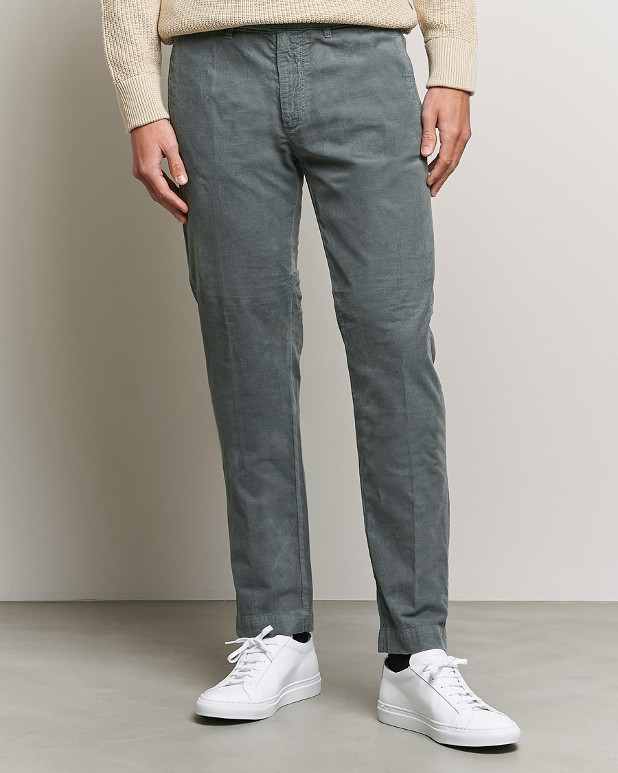 Herre | Cordfløyelsbukser | Massimo Alba | Baby Corduroy Trousers Smoke