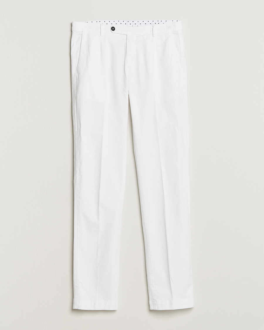Herre | | Massimo Alba | Ionio Cotton/Cashmere Trousers White
