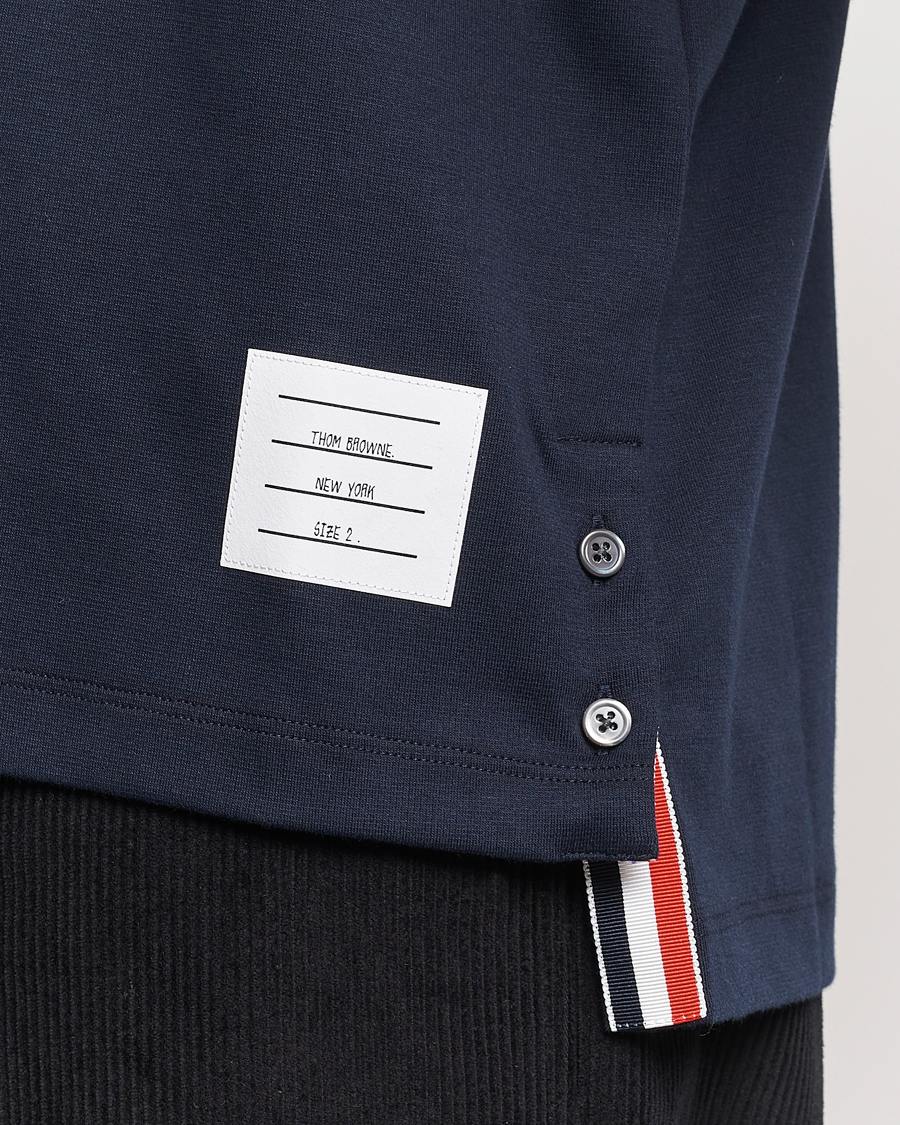 Herre | T-Shirts | Thom Browne | RWB Stripe Short Sleeve T-Shirt Navy