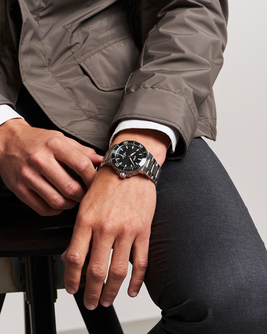Herre | Oris Aquis Date 43,5mm Polished Black | Oris | Aquis Date 43,5mm Polished Black