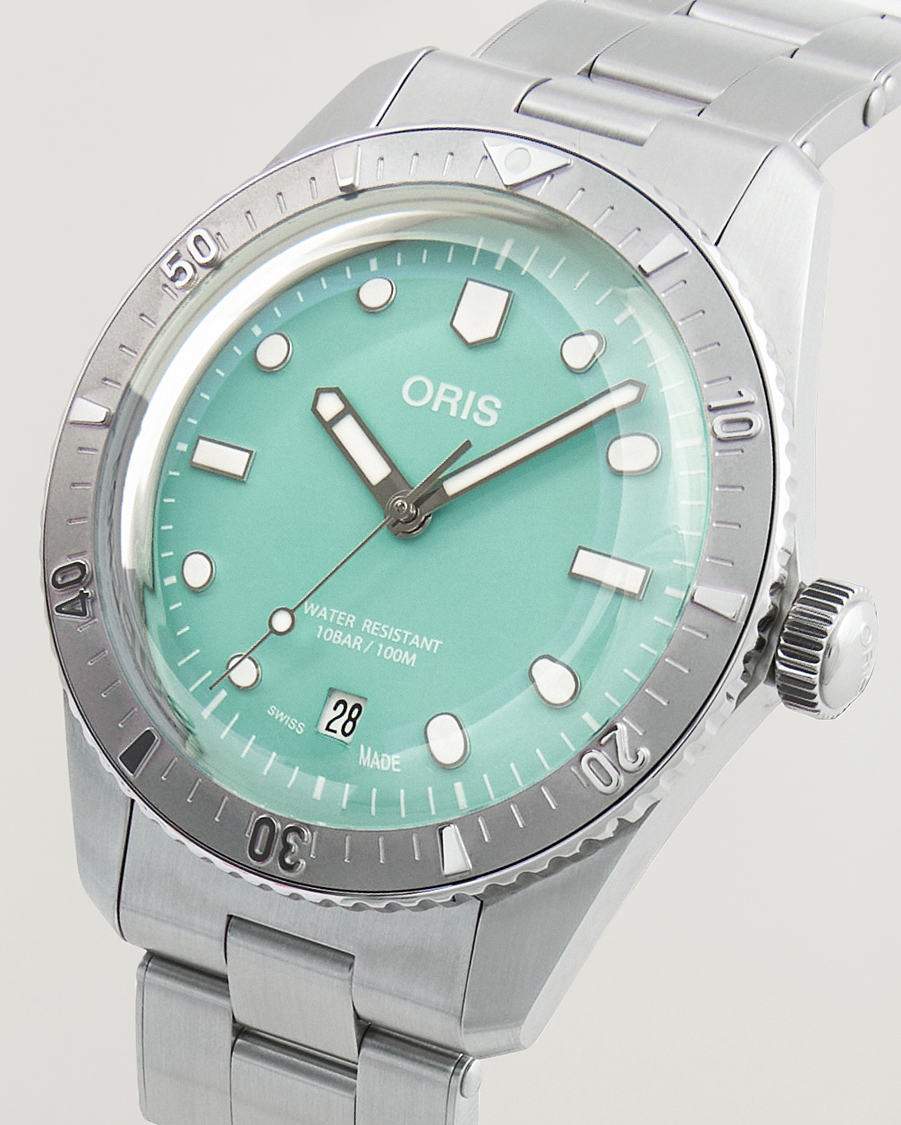 Herre | Oris Divers Sixty-Five 38,5mm Cotton Candy Light Green | Oris | Divers Sixty-Five 38,5mm Cotton Candy Light Green
