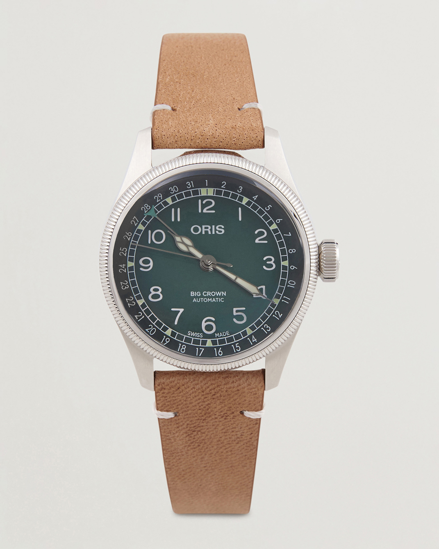 Herre | Oris Big Crown Pointer Date 38mm Green | Oris | Big Crown Pointer Date 38mm Green