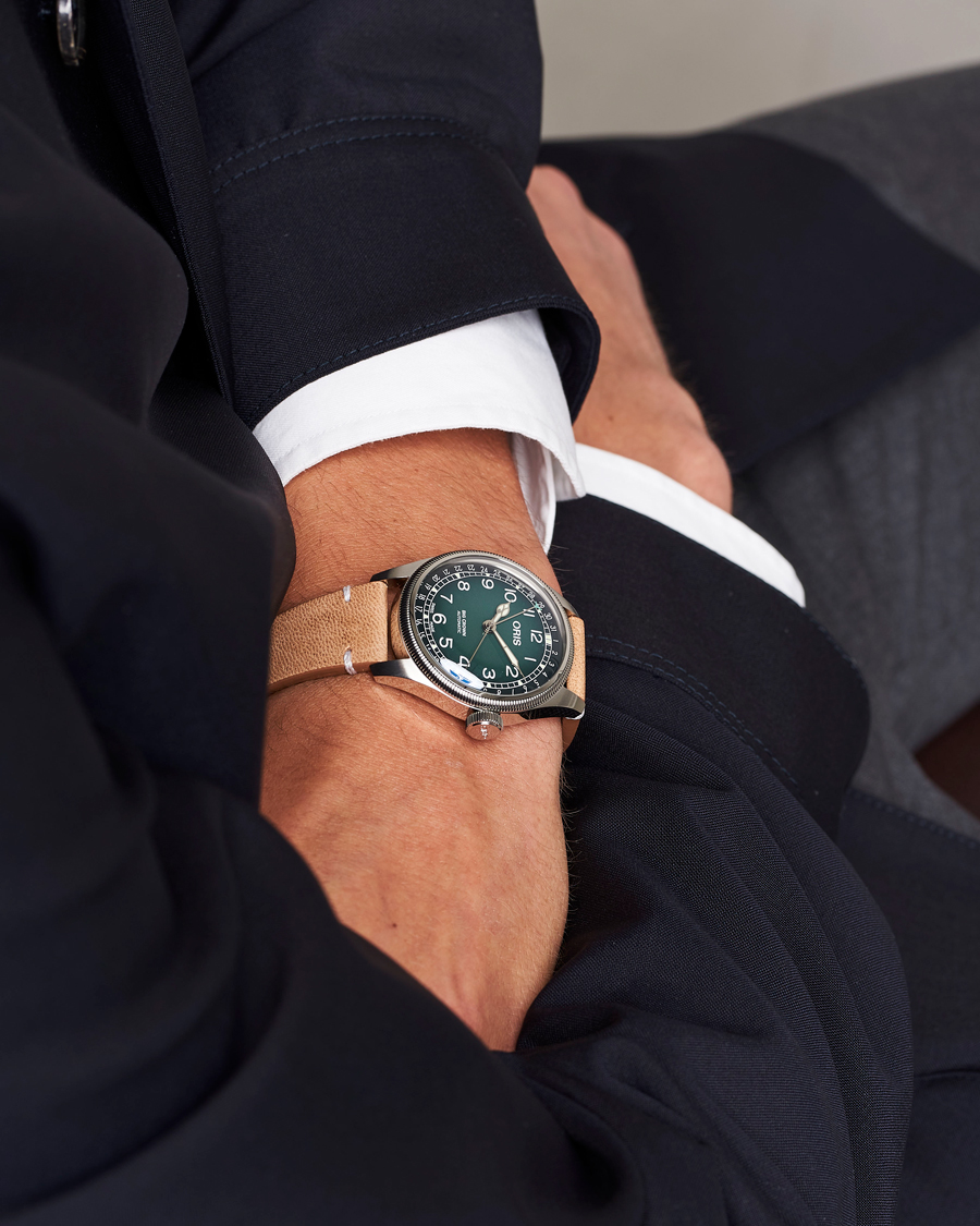 Herre | Oris | Oris | Big Crown Pointer Date 38mm Green