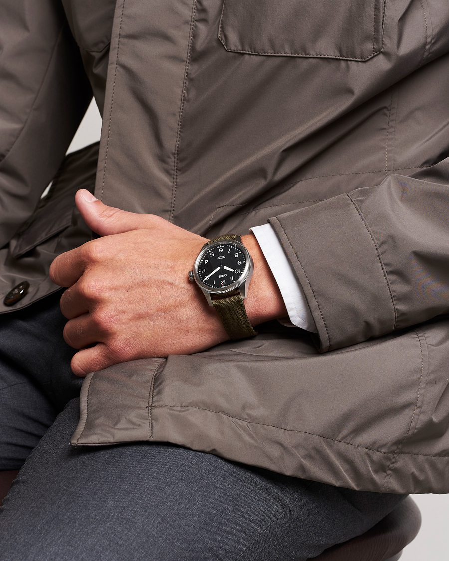 Herre | Oris Big Crown Propilot Date 41mm Leather Bracelet Black | Oris | Big Crown Propilot Date 41mm Leather Bracelet Black