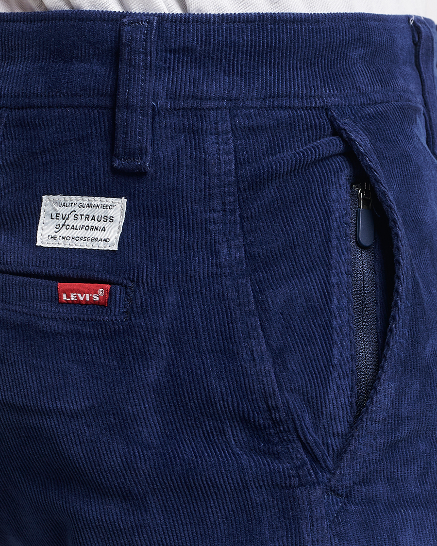 Herre | Bukser | Levi's | Garment Dyed Stretch Corduroy Chino Ocean Cavern