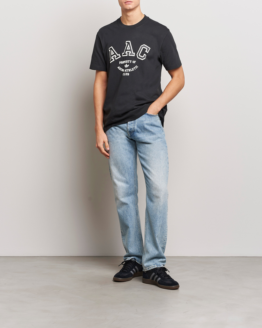 Herre | T-Shirts | adidas Originals | Hack Logo Crew Neck T-Shirt Black