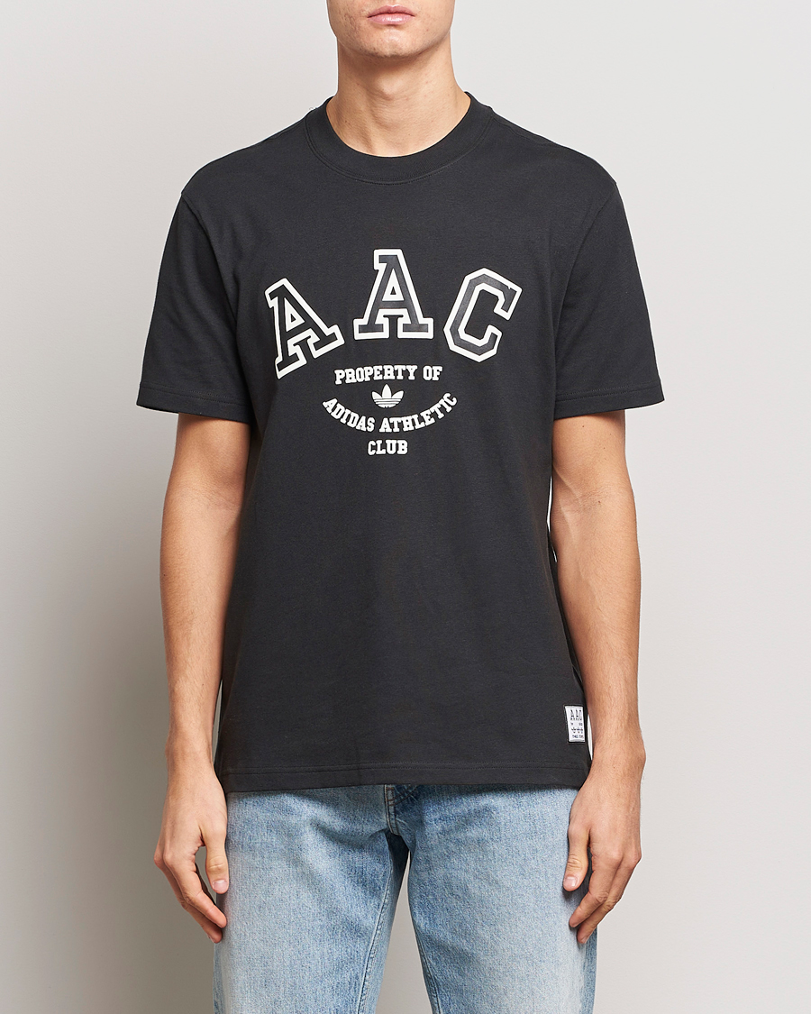 Herre | T-Shirts | adidas Originals | Hack Logo Crew Neck T-Shirt Black