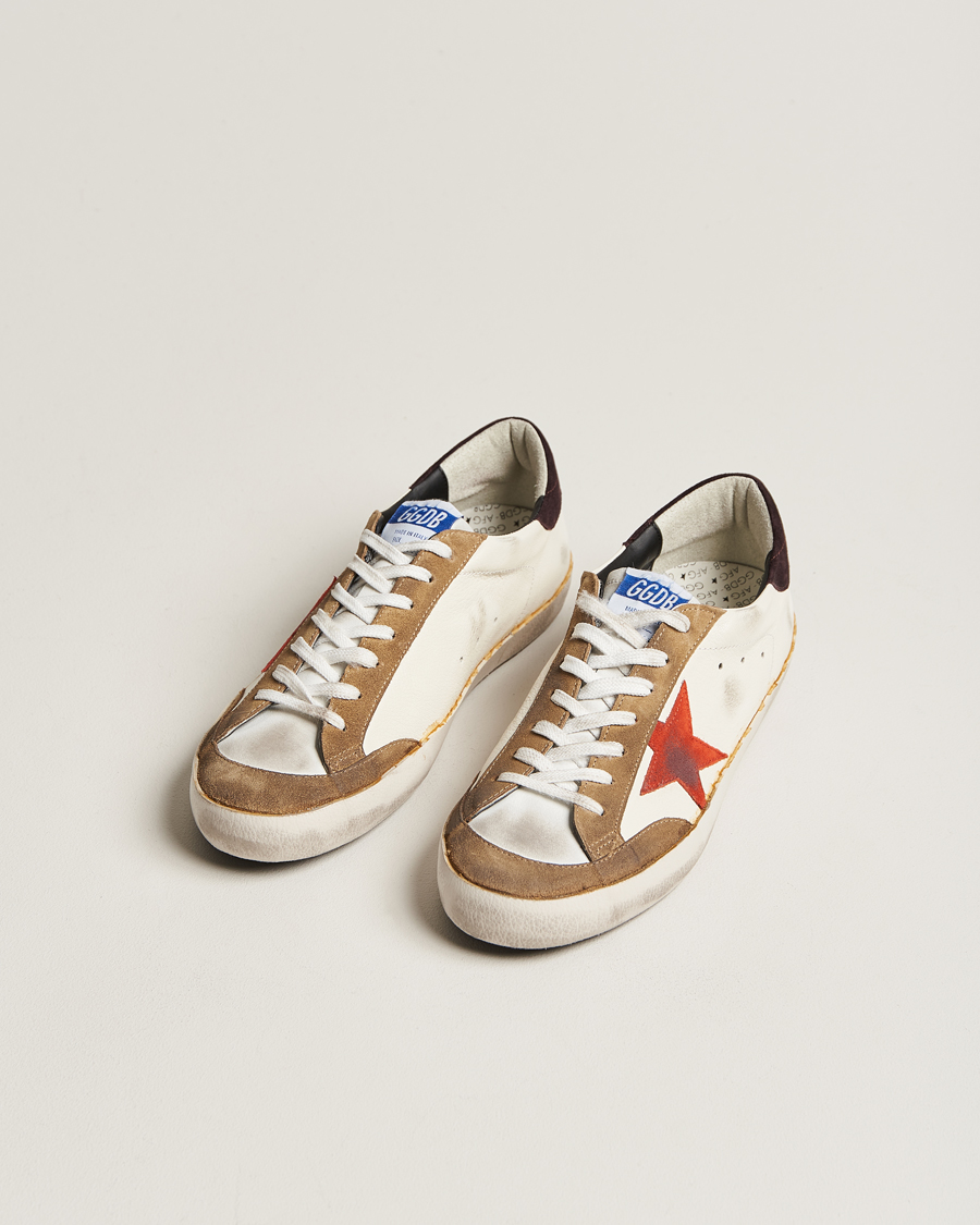 Herre | Golden Goose Deluxe Brand | Golden Goose Deluxe Brand | Super-Star Sneakers White/Brown
