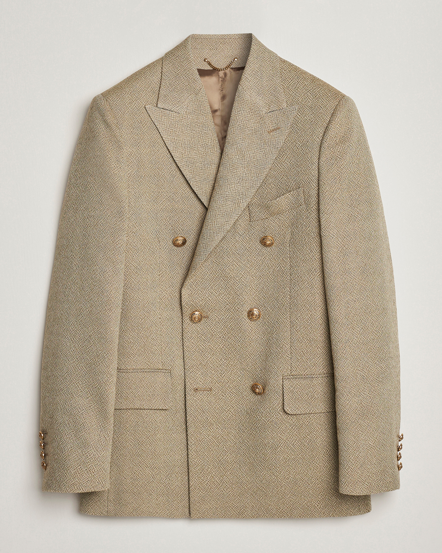 Herre | Dressjakker | Golden Goose | Deluxe Brand Double Breasted Blazer Beige