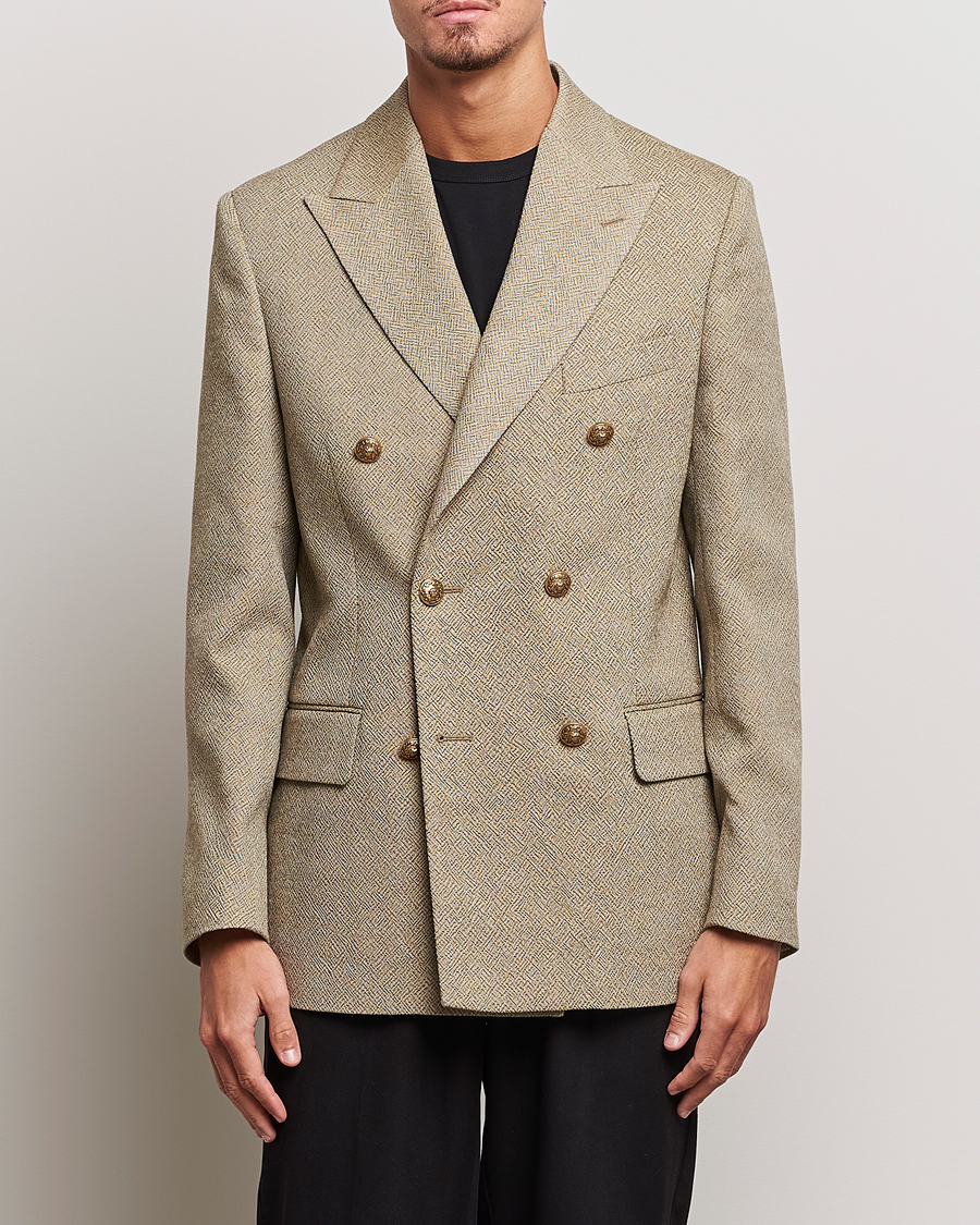 Herre | Dressjakker | Golden Goose | Deluxe Brand Double Breasted Blazer Beige