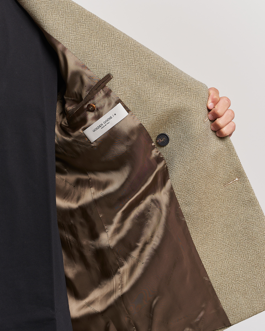 Herre | Dressjakker | Golden Goose | Deluxe Brand Double Breasted Blazer Beige