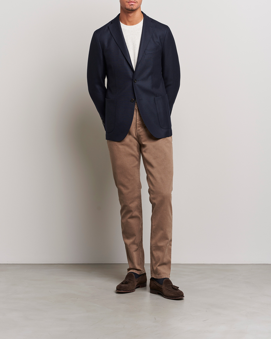 Herre | Dressjakker | Boglioli | K Jacket Wool Hopsack Blazer Navy