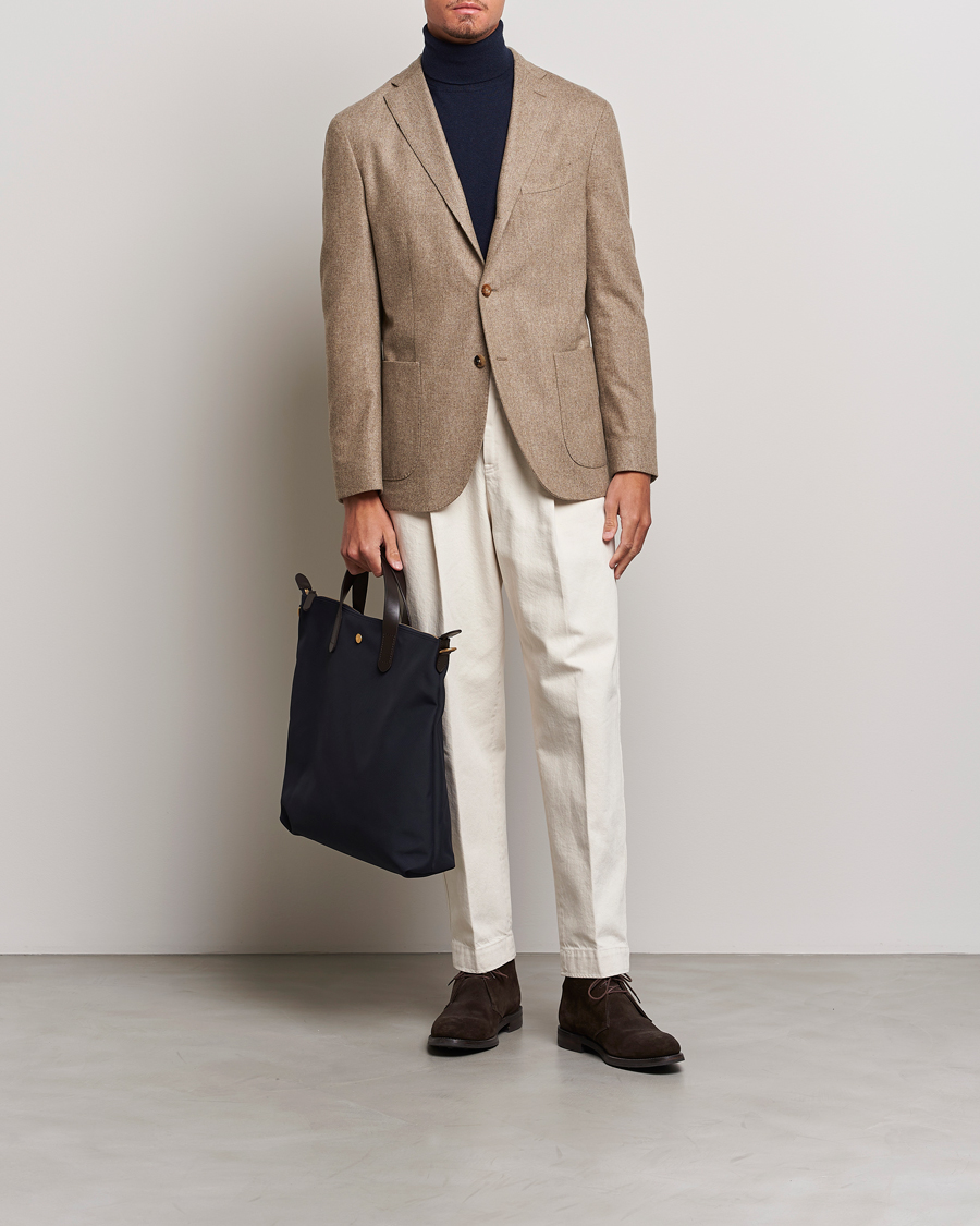 Herre | Dressjakker | Boglioli | K Jacket Washed Flannel Blazer Beige