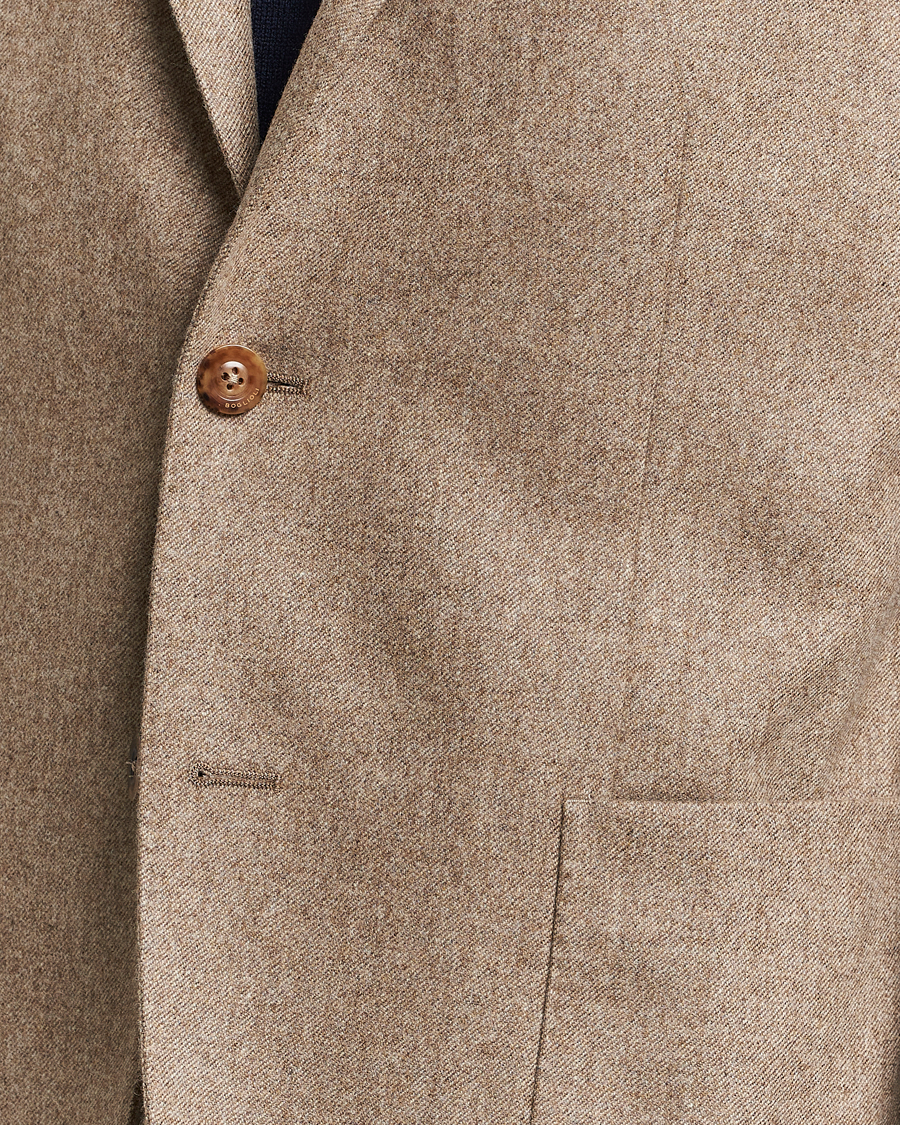 Herre | Dressjakker | Boglioli | K Jacket Washed Flannel Blazer Beige